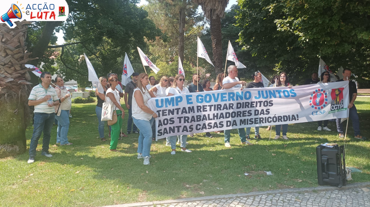trabalhadores das Santas Casas